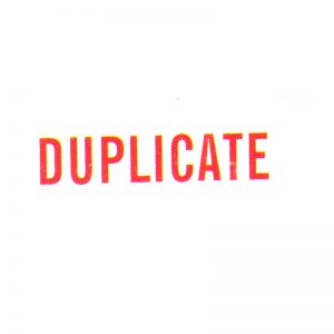 DUPLICATE