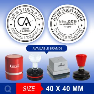 CA Round Stamp / Chartered Accountants Round Stamp