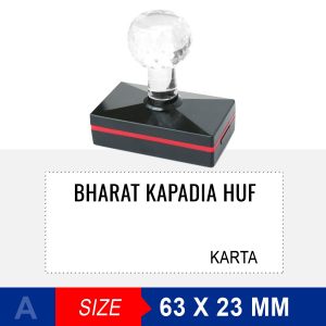HUF Stamp / HUF Mohar / HUF Seal / HUF Rubber Stamp (crystal handle )