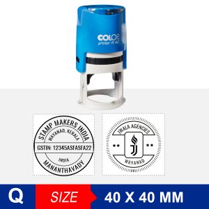 Colop Self Ink Round Stamp 40x40 mm