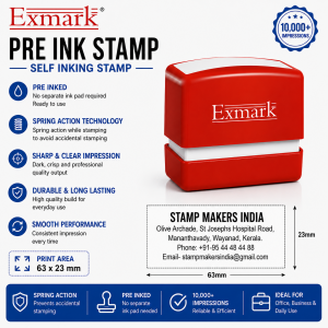 Address Stamp 63X23 mm (Exmark)