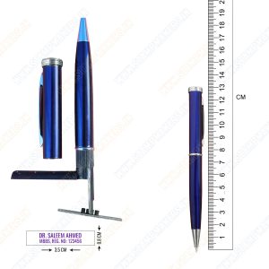 Pen Stamp, Pen with Pre - Inking Stamp - Blue Body