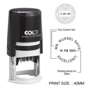 Colop R 40 Dater / Colop Round Stamp With Dater