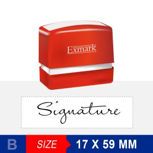 Signature Stamp  59X17 mm Exmark