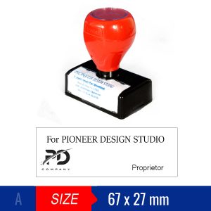 Authorised Signatory with logo Trodat Stamp (27x67mm)