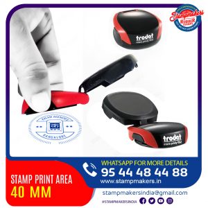 Trodat Round Pocket Stamp 40mm Dia